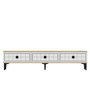 Hanah Home Yuka 180 Soporte para TV Roble Zafiro y Blanco